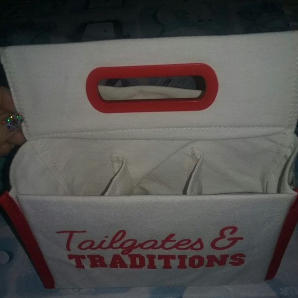 NWT Canvas Tailgating Bottle Caddy - Picture 5 of 5